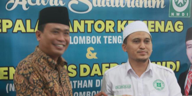 Silaturrahmi Dengan PD NWDI, Kakanmenag Loteng Apresiasi Kepahlawanan Maulanasyaikh